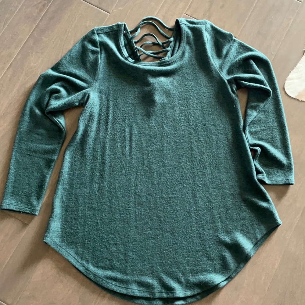 Torrid Green Tunic Sweater